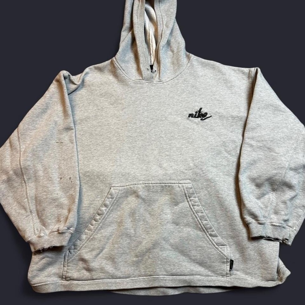 Vintage 90s Nike white tag grey sportswear hoodie size women's XL